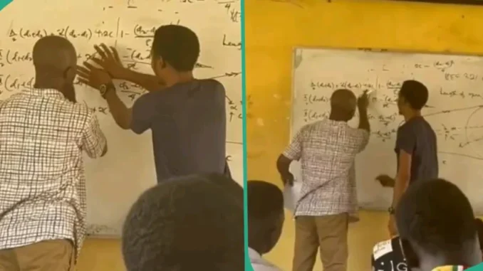 'No Gree For Anybody,' Drama As Nigerian Student Corrects His Lecturer In Class