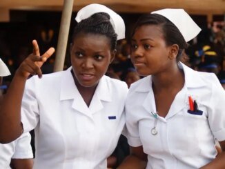 A picture of two Nigerian nurses
